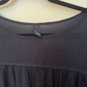 Three season navy blouse